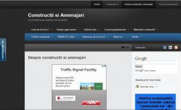 Servicii consultanta Site informativ constructii