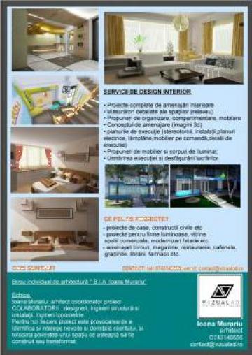 Servicii de proiectare, design interior