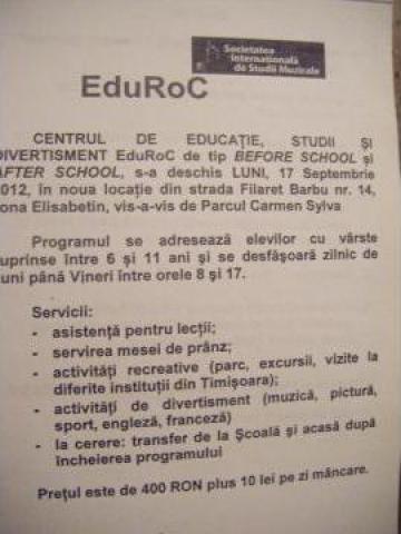 Servicii educationale - After school EduRoc