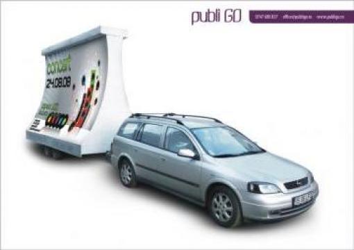 Servicii publicitare, panotaj mobil - publicitate stradala