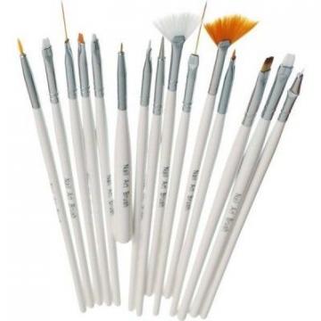 Set 15 pensule pentru unghii cu acryl si gel