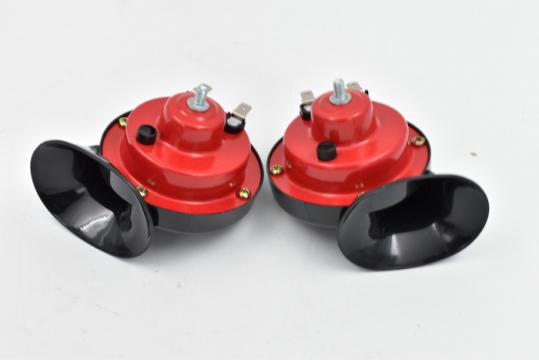 Set 2 claxoane auto fara releu 12V 002B - DL32 - Snail Horn