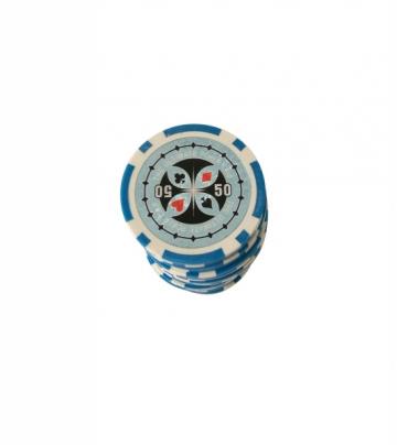 Set 25 jetoane poker ABS 11,5 gr Ultimate, inscr. 50