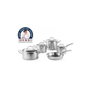 Set 4 oale profesionale + 4 capace + 1 tigaie inox, Kurt