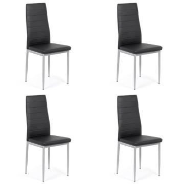 Set 4 scaune bucatarie-negru