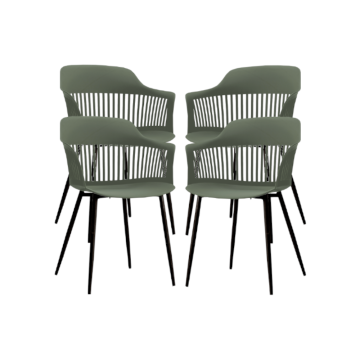 Set 4 scaune cu spatar bucatarie, living Raki Florida