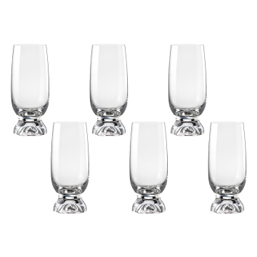 Set 6 pahare bauturi racoritoare/sampanie Bohemia Cristal