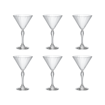 Set 6 pahare cocktail Bormioli Rocco America Martini 250ml