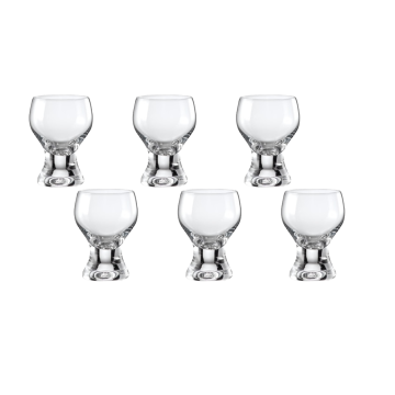 Set 6 pahare lichior Bohemia Cristal Gina 60ml