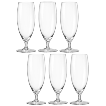 Set 6 pahare pentru bere Bohemia Cristal Bar-Beer 380ml