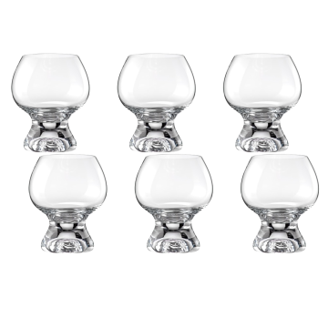 Set 6 pahare pentru coniac Bohemia Cristal Gina 250ml