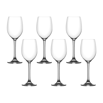 Set 6 pahare vin rosu Bohemia Cristal Flamenco 350ml