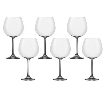 Set 6 pahare vin rosu Bohemia Cristal Flamenco 850ml