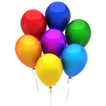 Set baloane, colorate, 15 buc