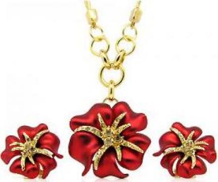 Set bijuterii Viennois 2 piese placate cu aur 18K