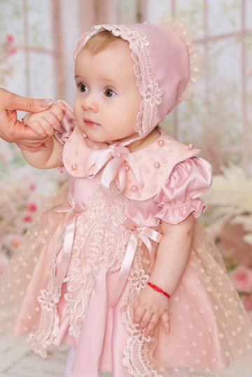 Set botez retro-chic pentru fetite - Audrey