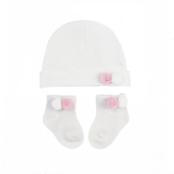 Set cadou 2 piese pentru fetite, alb