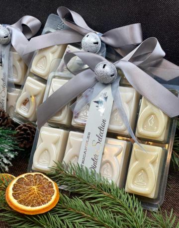 Set ceara parfumata din soia 4 Winter Selection Silver 160gr