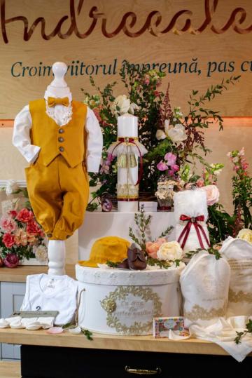 Set complet botez (trusou) - Carol - caramiziu