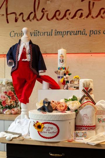 Set complet botez (trusou) - Catalin - sacou bleumarin