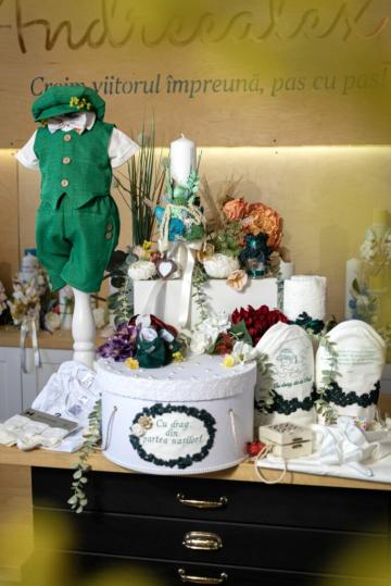 Set complet botez (trusou) - David - verde