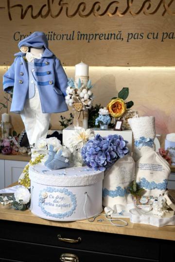 Set complet botez (trusou) - Romeo si Jacheta William