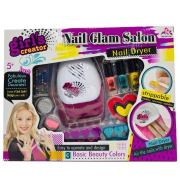 Set creativ unghii pentru fetite, Nail Glam Salon