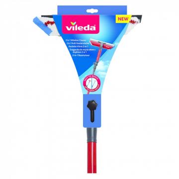 Set curatitor geamuri Vileda 2 in 1 cu maner telescopic