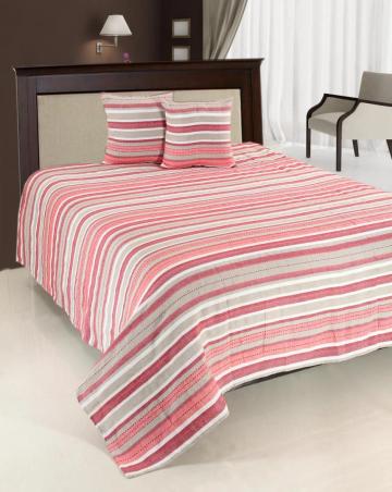 Set cuvertura pat dubla rosie