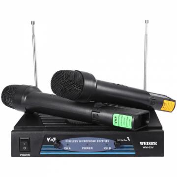 Set de 2 microfoane wireless VHF Weisre WM-03V