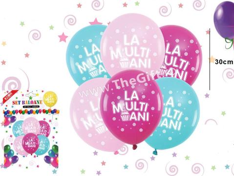 Set de 20 de baloane La Multi Ani