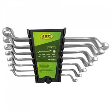 Set de 7 chei inelare cu cot, JBM