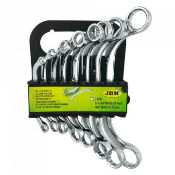 Set de 8 chei inelare semiluna, JBM