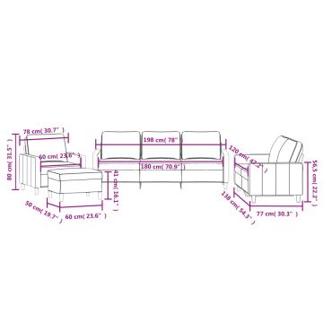 Set de canapele cu perne, 4 piese, negru, catifea