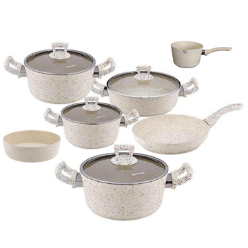 Set de gatit 11 piese Hascevher Germanitium 3 oale 3l, 4l