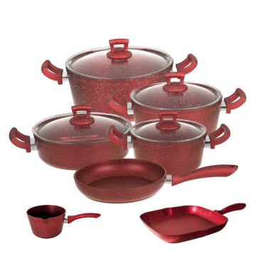 Set de gatit oale si tigai granit 11 piese Hascevher