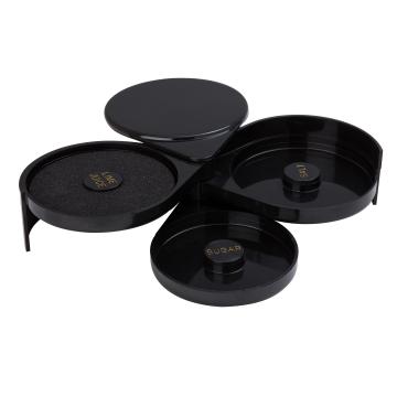 Set decorare margine pahare cocktail cu 3 zone pt zahar