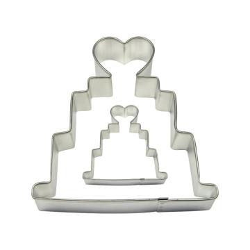 Set decupatoare forma tort cu inima, 2 buc. - PME