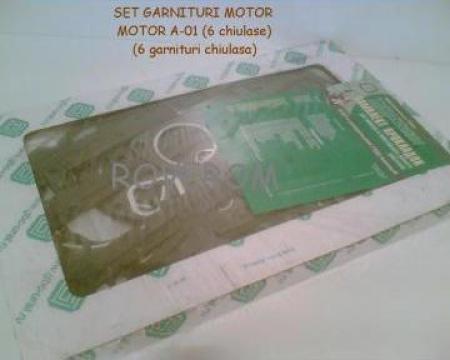 Set garnituri motor A-01 (cu 6 garnituri de chiulasa)