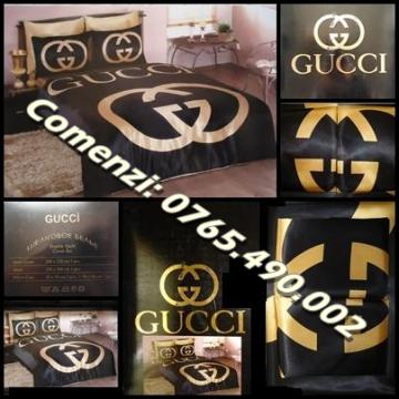 Set lenjerie pat dublu 6 piese Gucci home