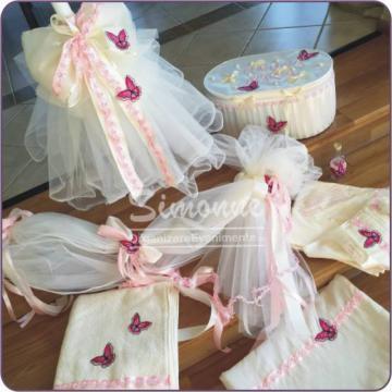 Set lumanare botez trusou decor cristelnita