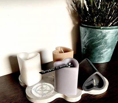 Set lumanari parfumate din ceara de parafina cu arome mixte