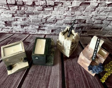 Set lumanari parfumate din ceara de soia cu arome florale