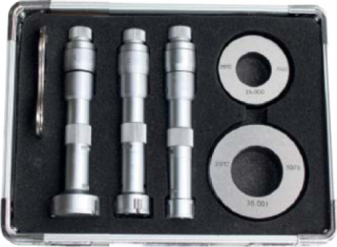 Set micrometre de interior in 3 puncte 3,50-6,50 mm