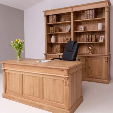 Set mobilier birou, biblioteca si birou, stejar masiv