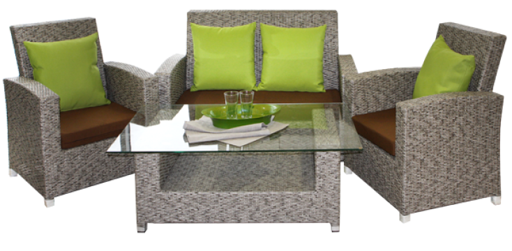 Set mobilier gradina, terasa Kalina Nice din ratan 4 piese