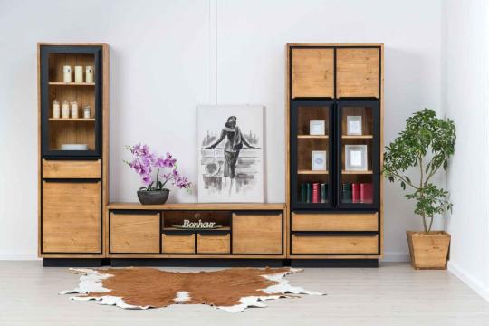 Set mobilier living, 3 piese, lemn masiv