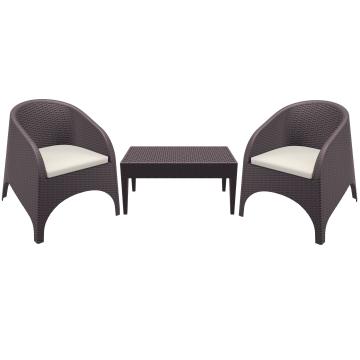 Set mobilier terasa/gradina 2 fotolii Aruba cu masuta cafea