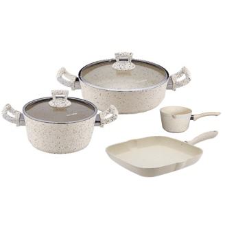 Set oale si tigai 6 piese Hascevher Germanitium oala 3l