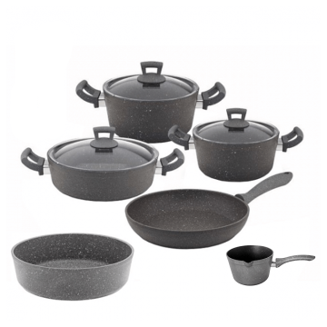 Set oale si tigai granit 9 piese Hascevher Germanitium